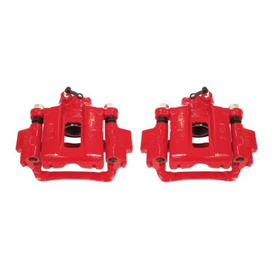 Power Stop 03-09 Toyota 4Runner Rear Red Calipers w/Brackets - Pair