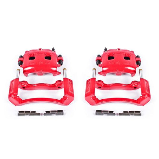 Power Stop 02-05 Dodge Ram 1500 Front Red Calipers w/Brackets - Pair