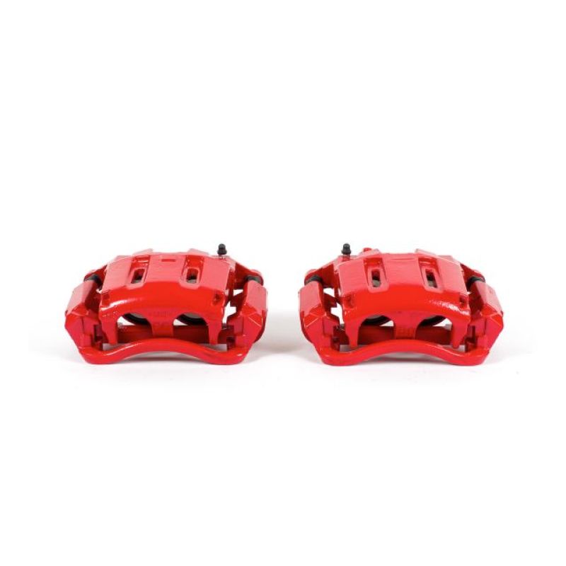 Power Stop 05-12 Ford F-350 Super Duty Front Red Calipers w/Brackets - Pair