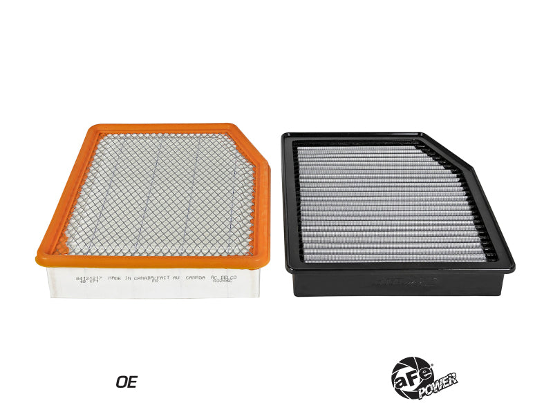 aFe MagnumFLOW Pro DRY S OE Replacement Filter 2019 GM Silverado/Sierra 1500 V6-2.7L/4.3L/V8-5.3