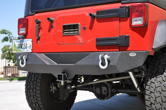 DV8 Offroad 07-18 Jeep Wrangler JK Steel Mid Length Rear Bumper